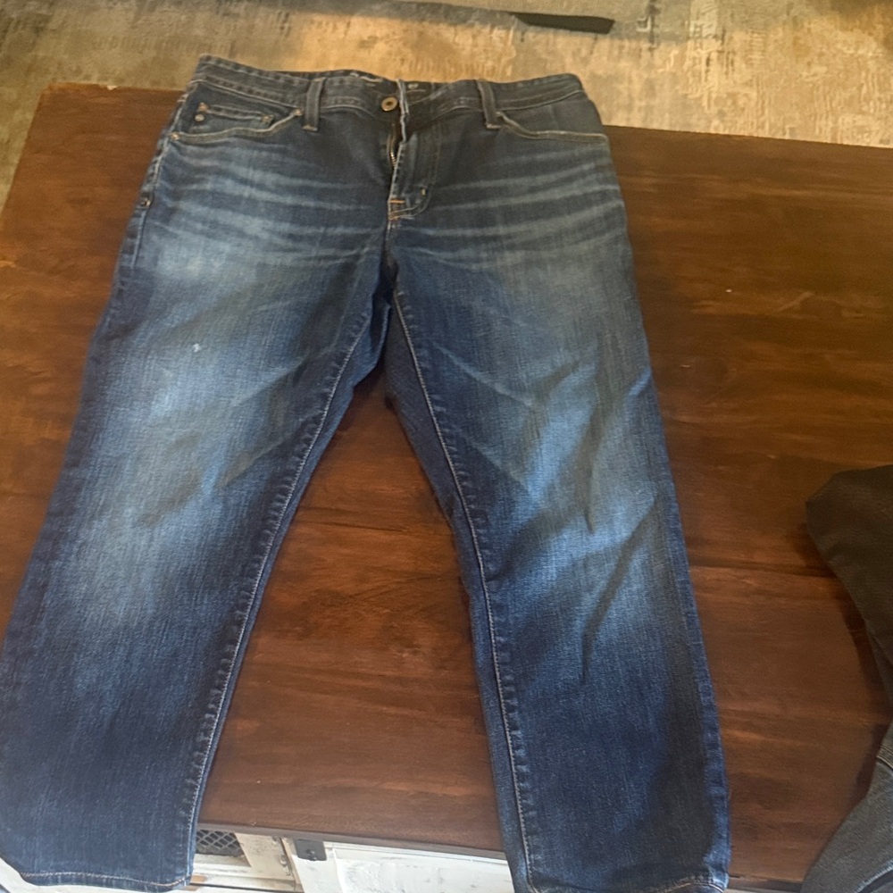 AG Adriano Goldschmied Dark Blue Straight Jeans”The Graduate”